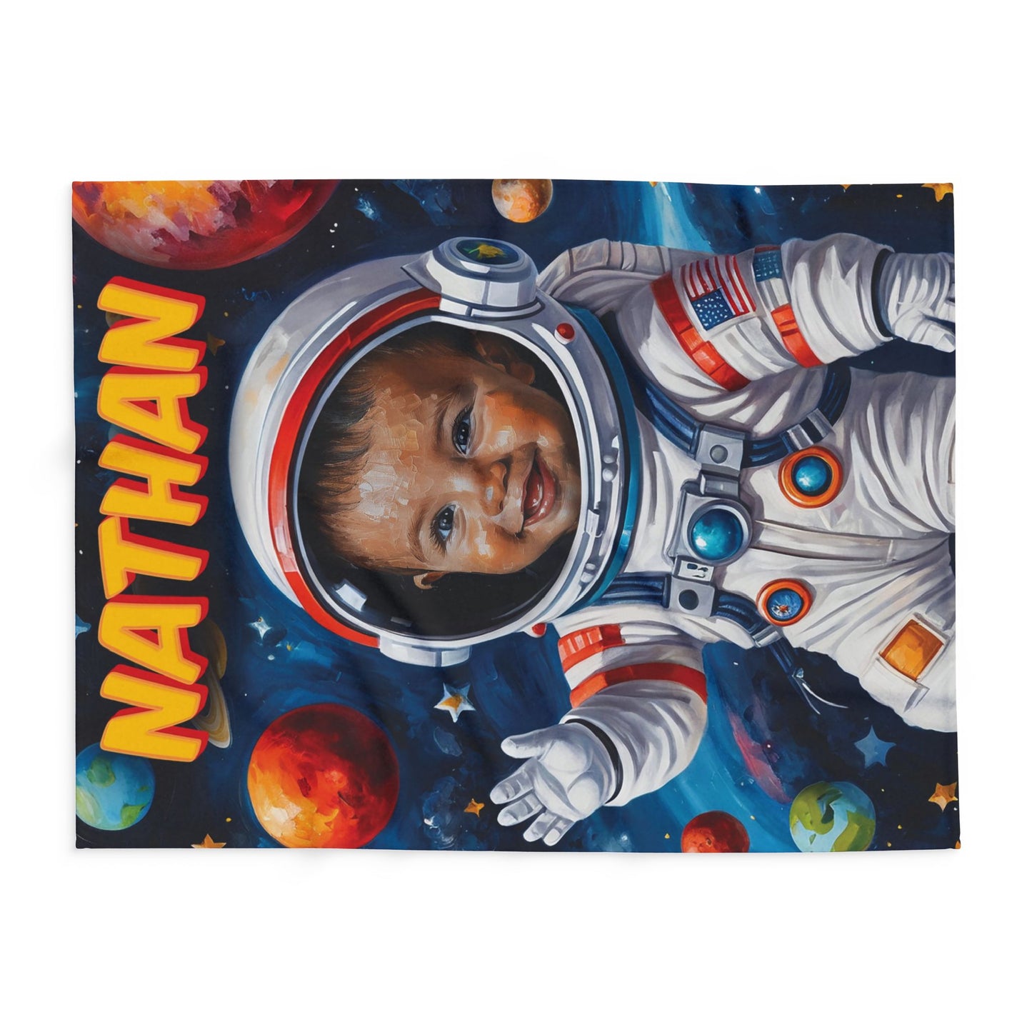 ASTRONAUT PERSONALIZED BLANKETS