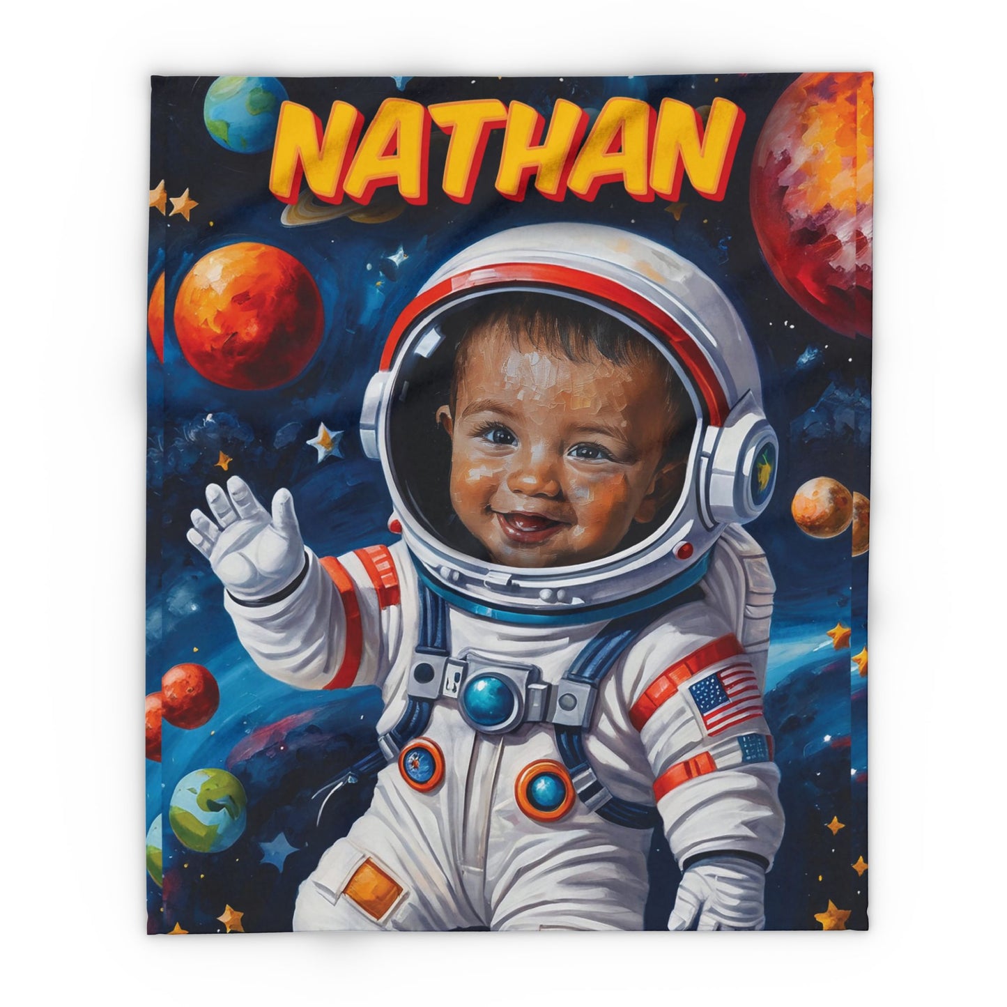 ASTRONAUT PERSONALIZED BLANKETS